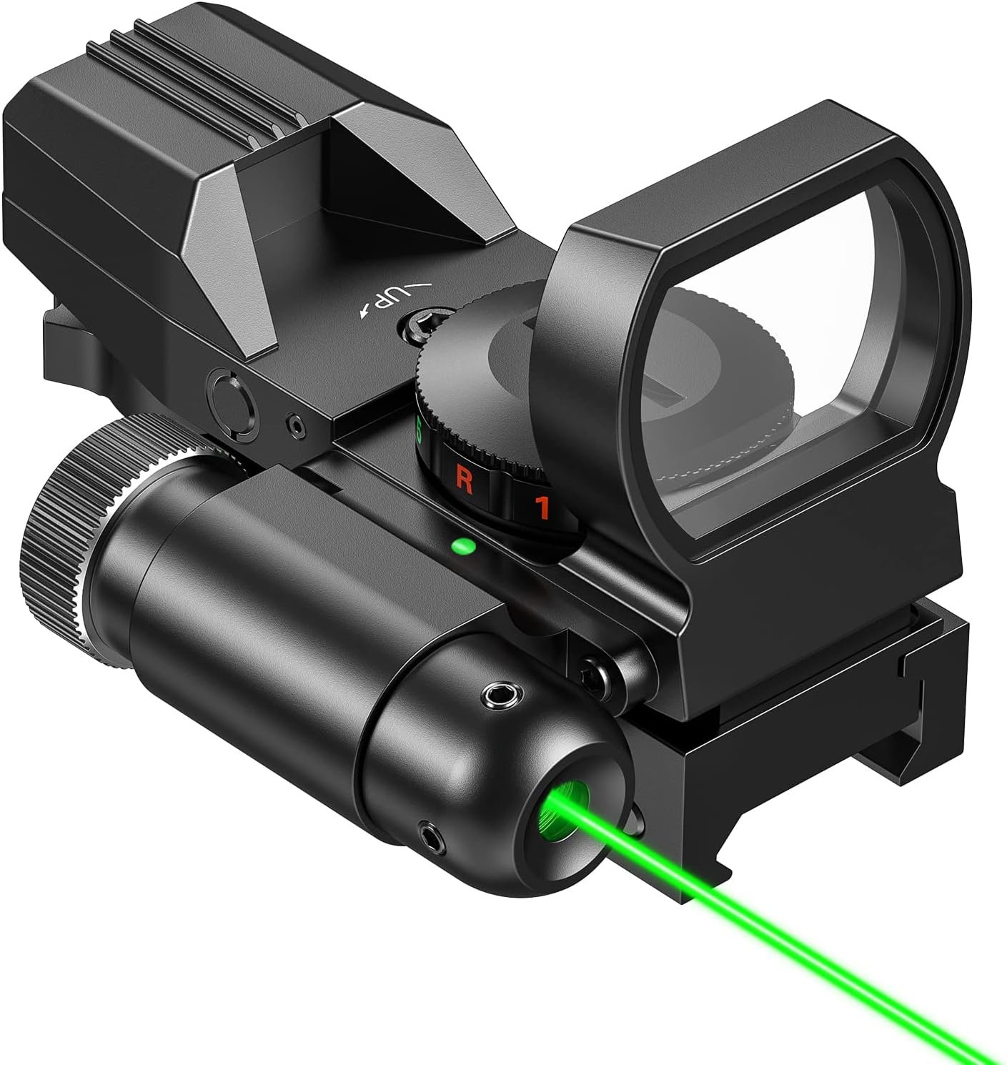 Precision Red Dot Sight with Laser for Rapid Targeting