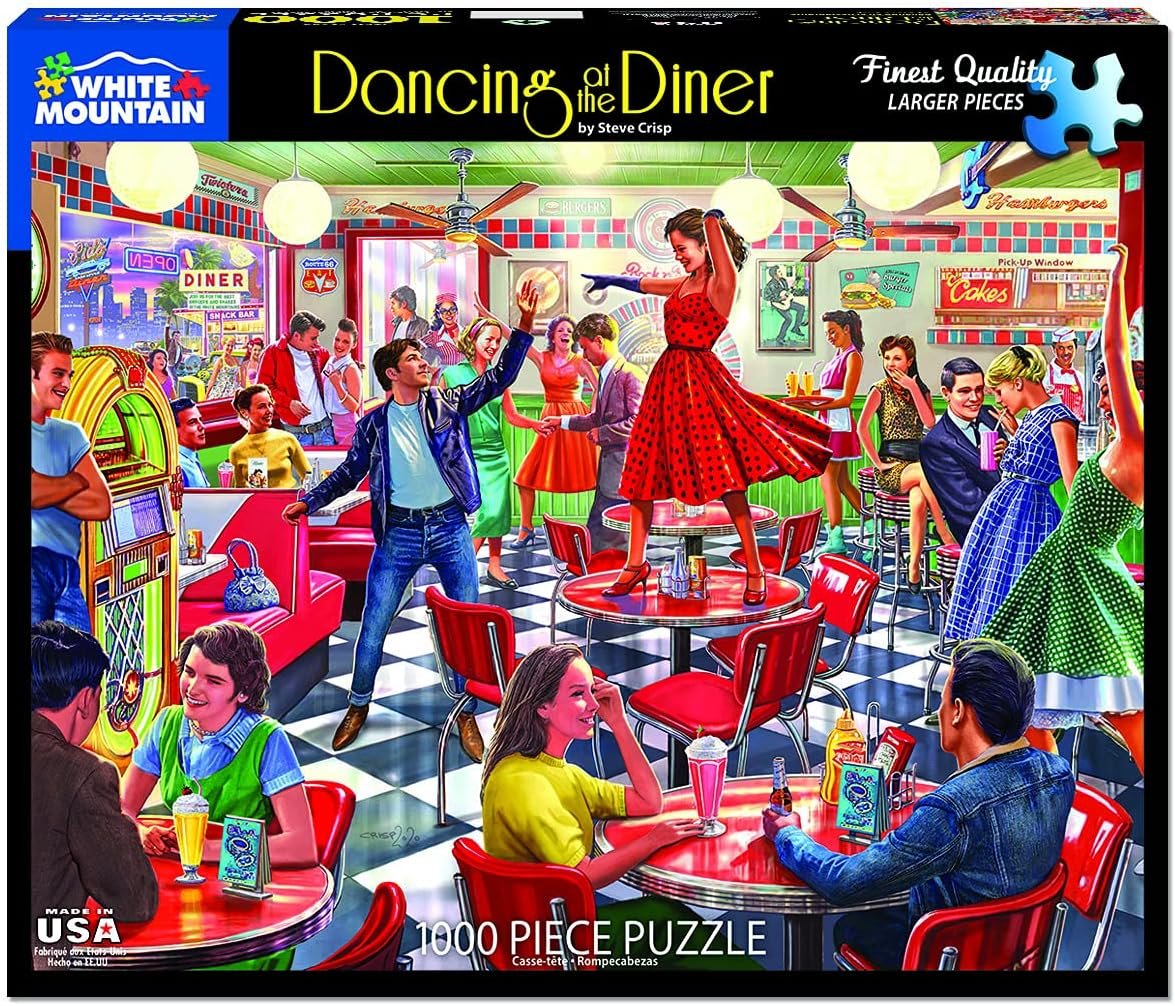 Dance Through Time: Diner-Thousand Piece Puzzle