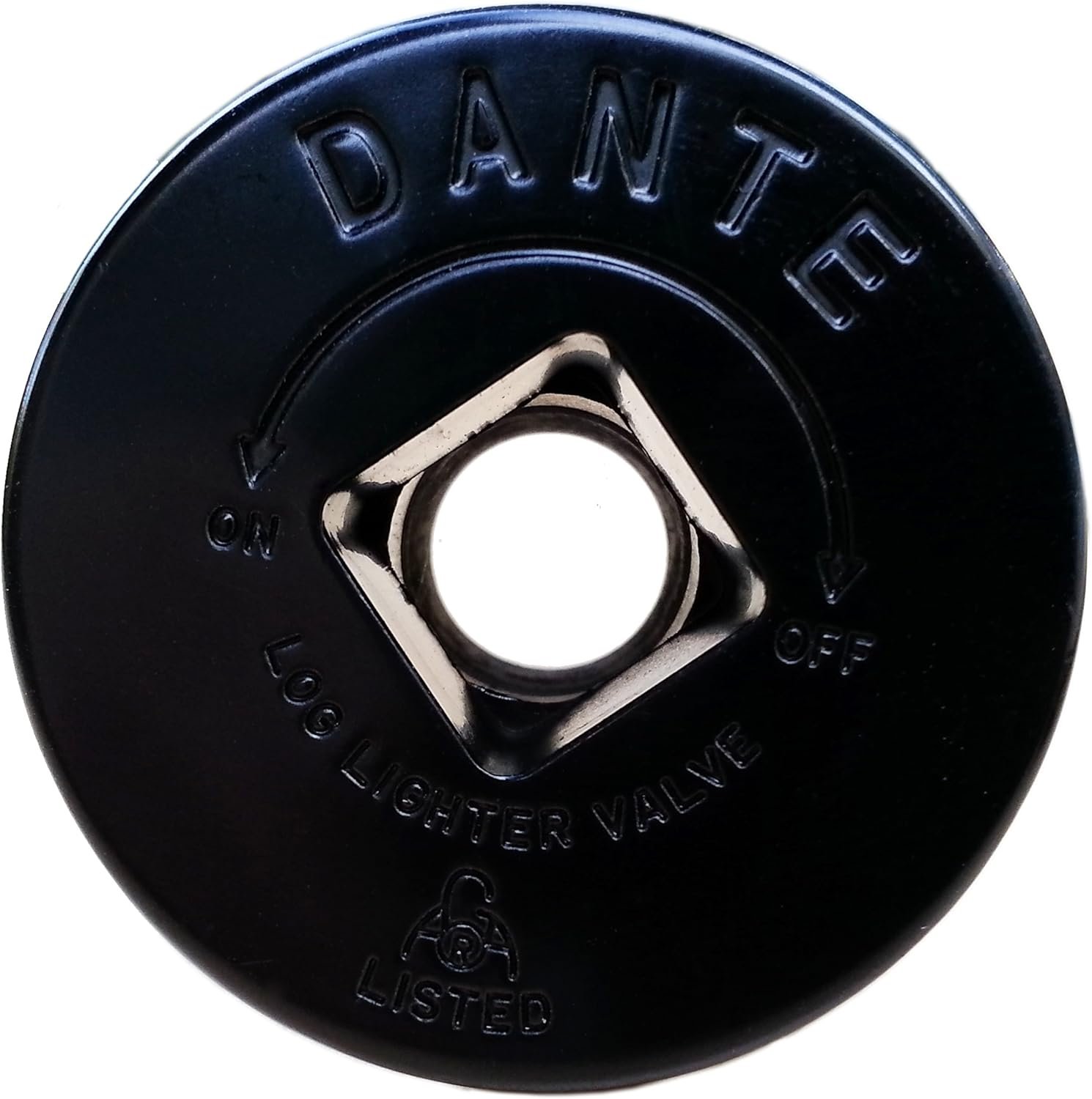 Dante Flat Black Floor Plate for Gas Fireplaces