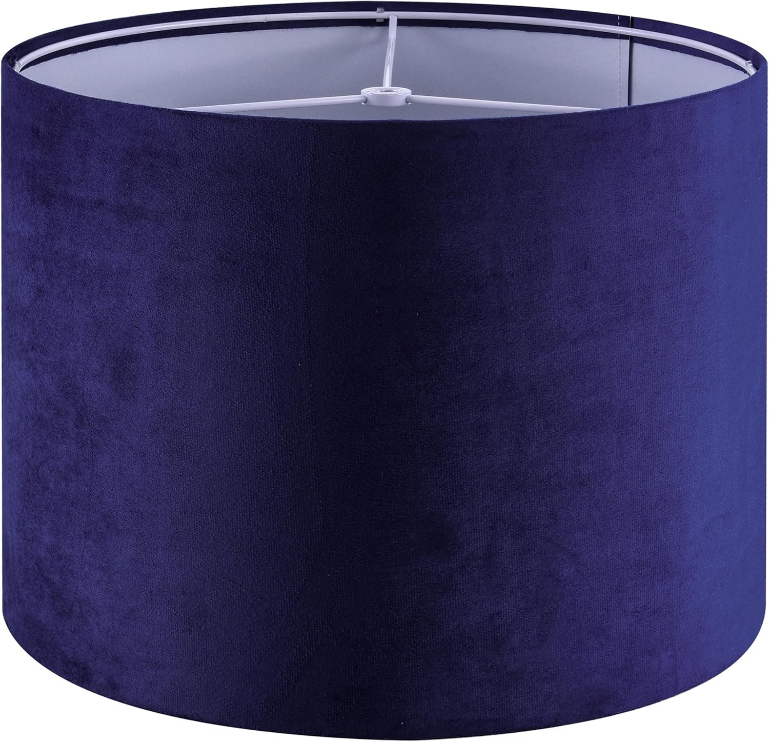 Cozy Dark Blue Velvet Drum Lamp Shade 13