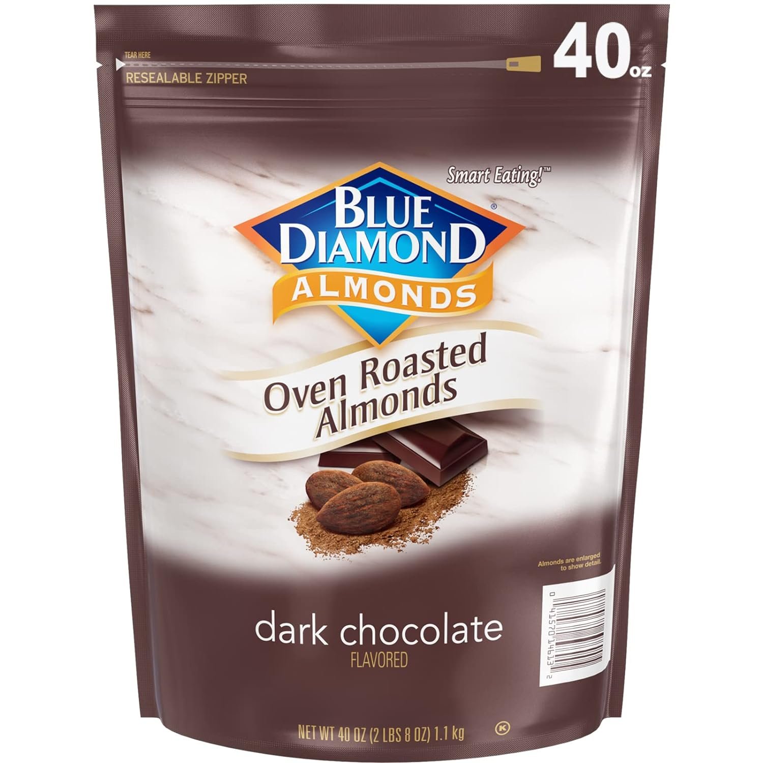 Indulge in Dark Chocolate-Flavored Almonds for Anytime Snacking