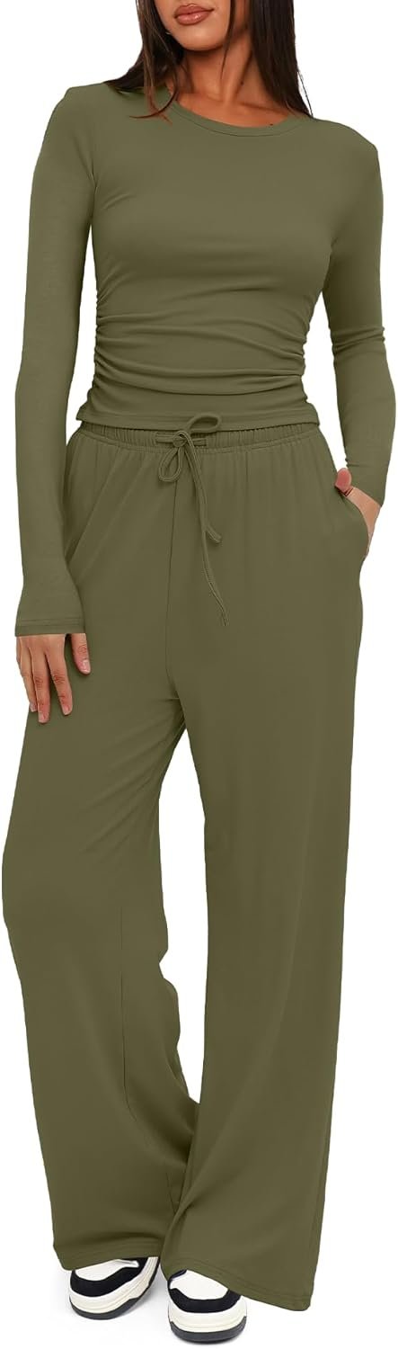 Cozy Fall Comfort: Women's 2-Piece Lounge Set