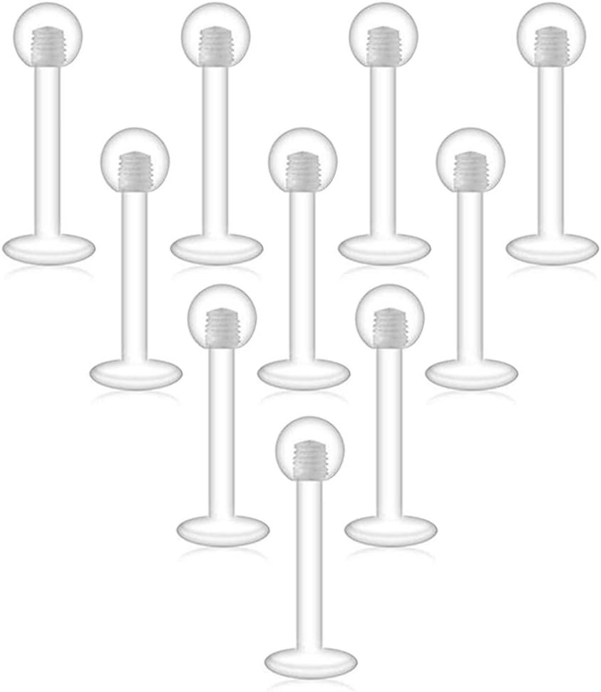 D.Bella Clear Cartilage Earrings - 16 Pcs Set