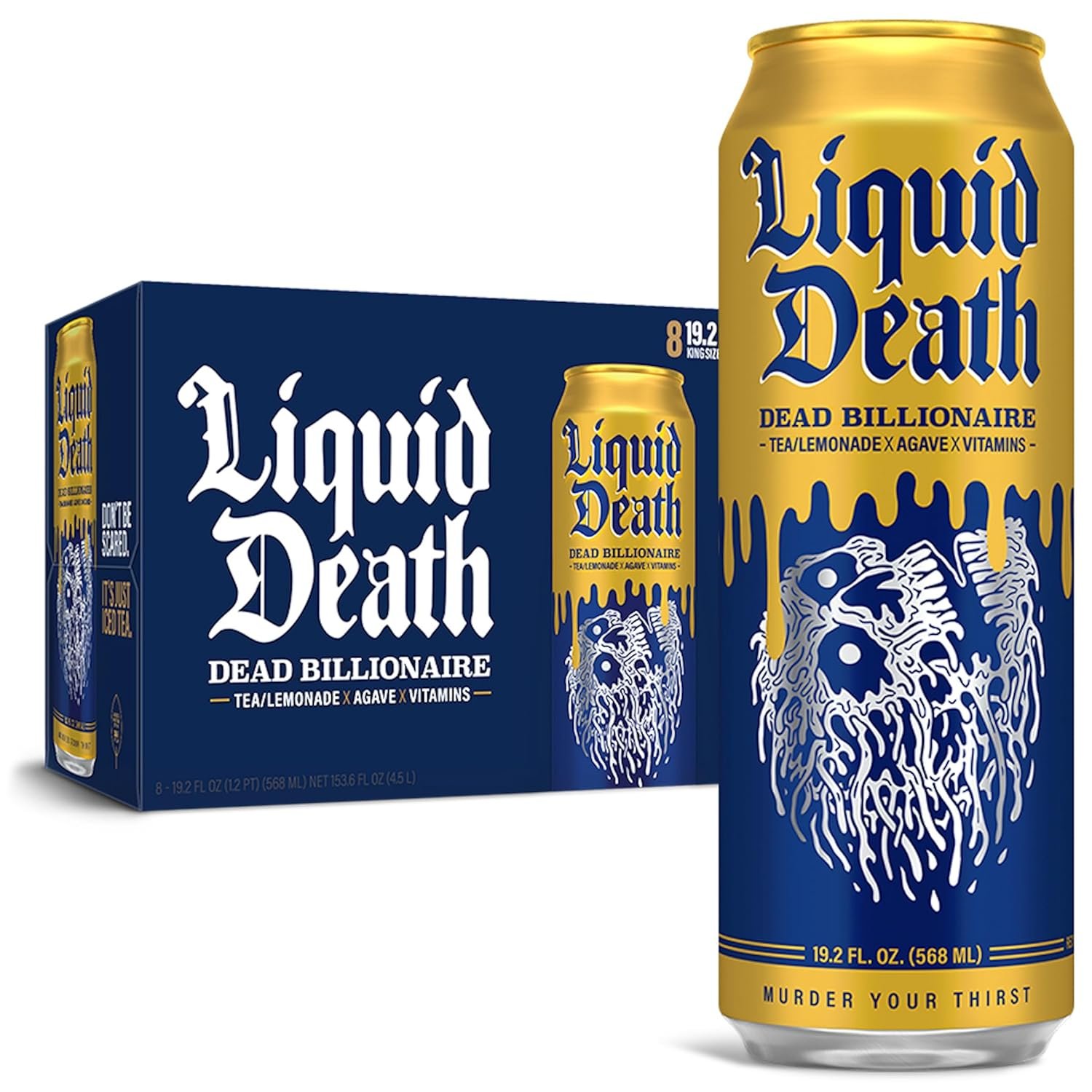 Dead Billionaire Iced Tea: 20-Cal Flavor Punch, 8-Pack