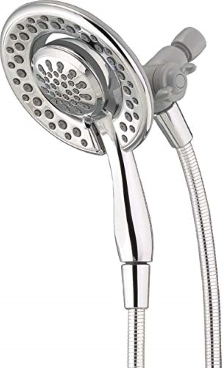 Dual Flex Shower Head: 4 Settings & Handheld Combo
