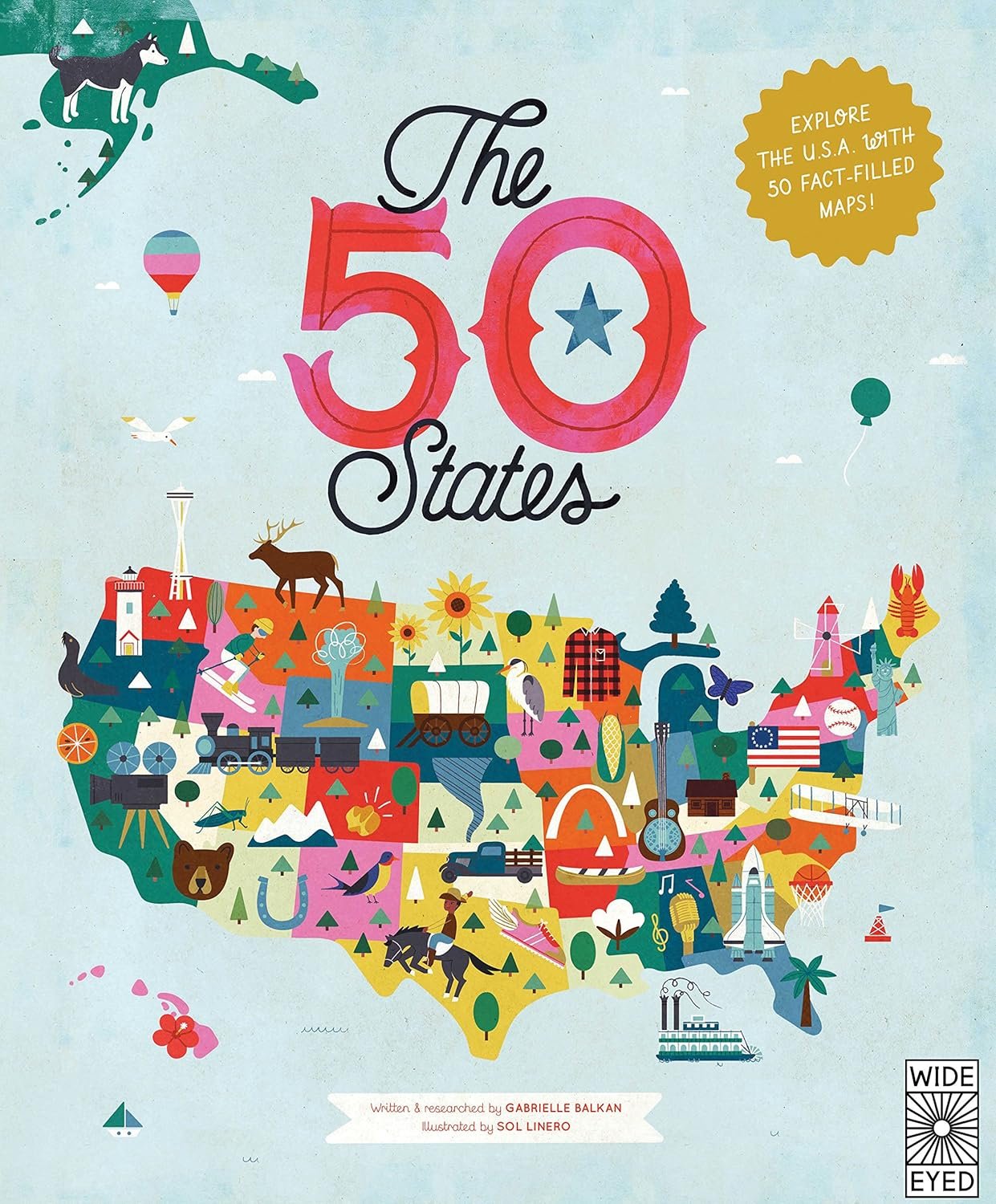 Discover 50 U.S. States in Fact-Packed Maps