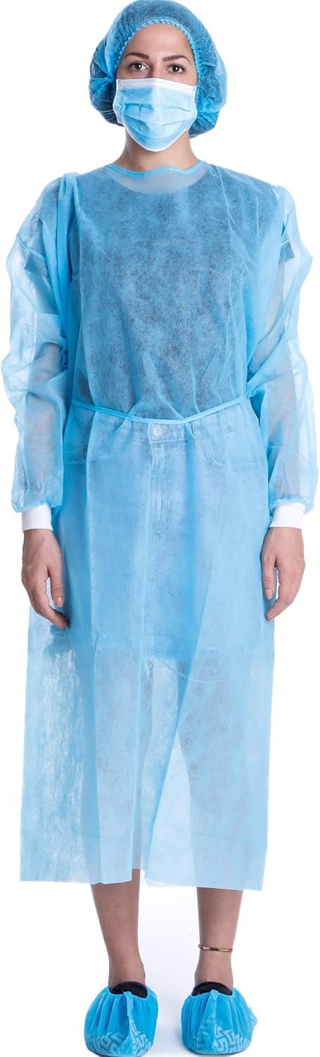 15-Pack Disposable Lab Gowns: Full Protection, No Cleanup