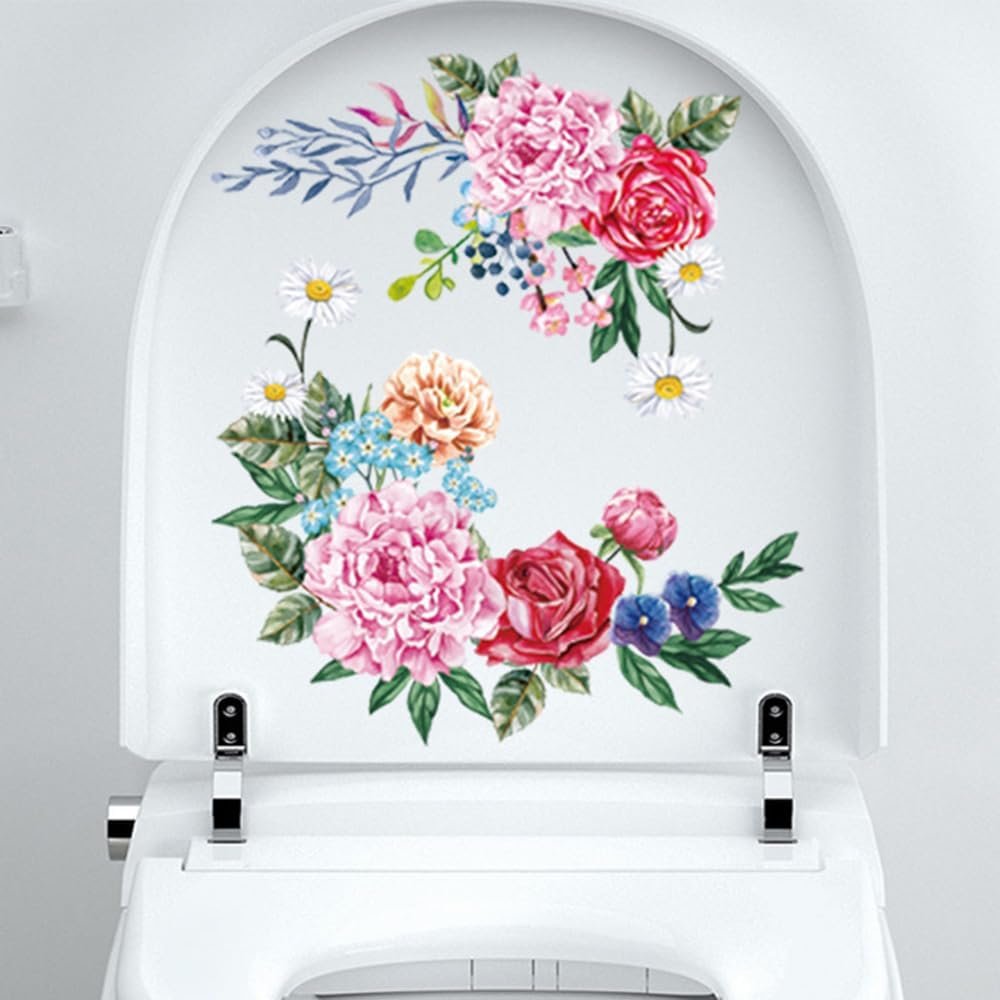 DIY Toilet Seat Lid Stickers for Fun Decor