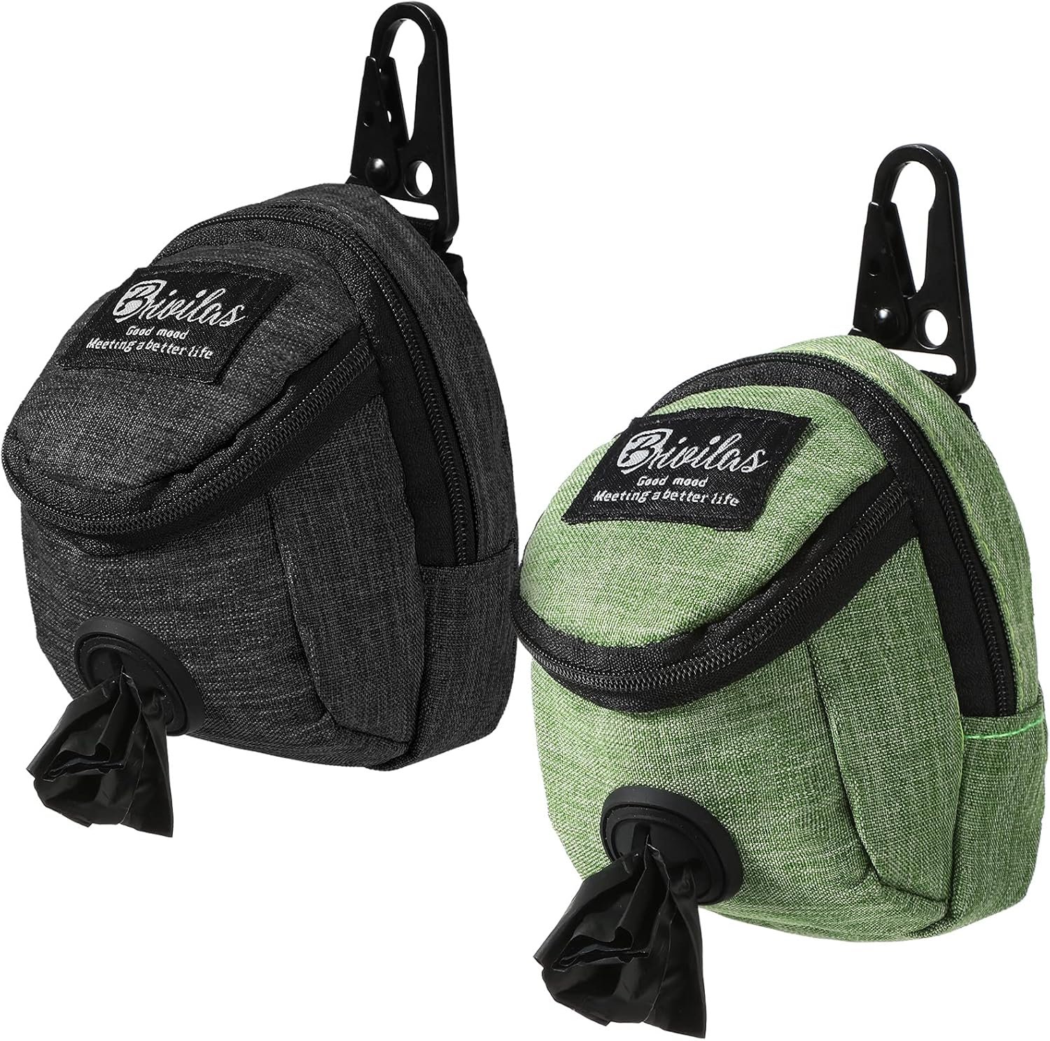 Dog Walking Duo: Treat & Poop Bag Pouch Set