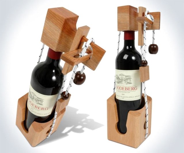 Don't Break the Bottle Wine Puzzle