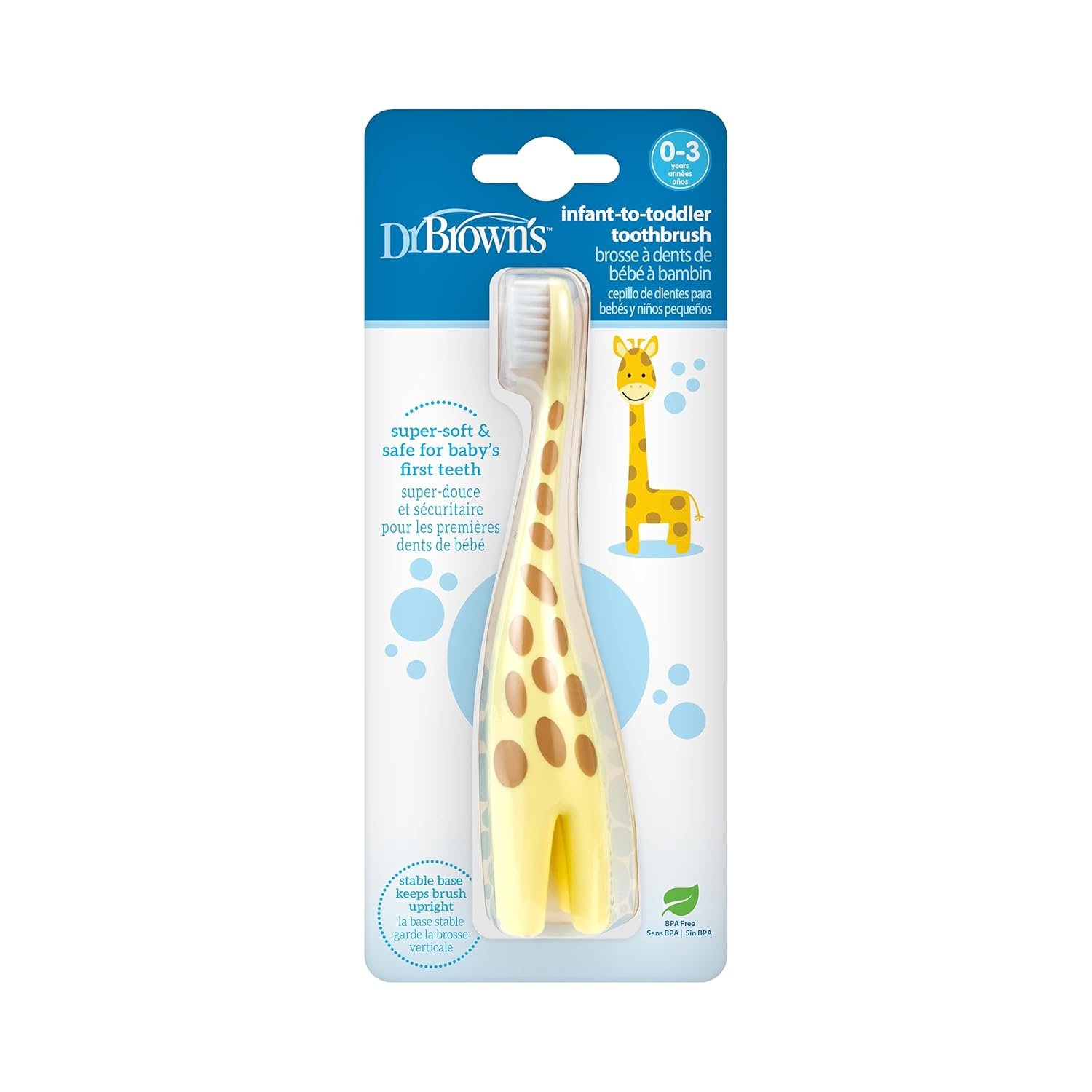 Dr. Brown's Giraffe Toothbrush for Growing Smiles