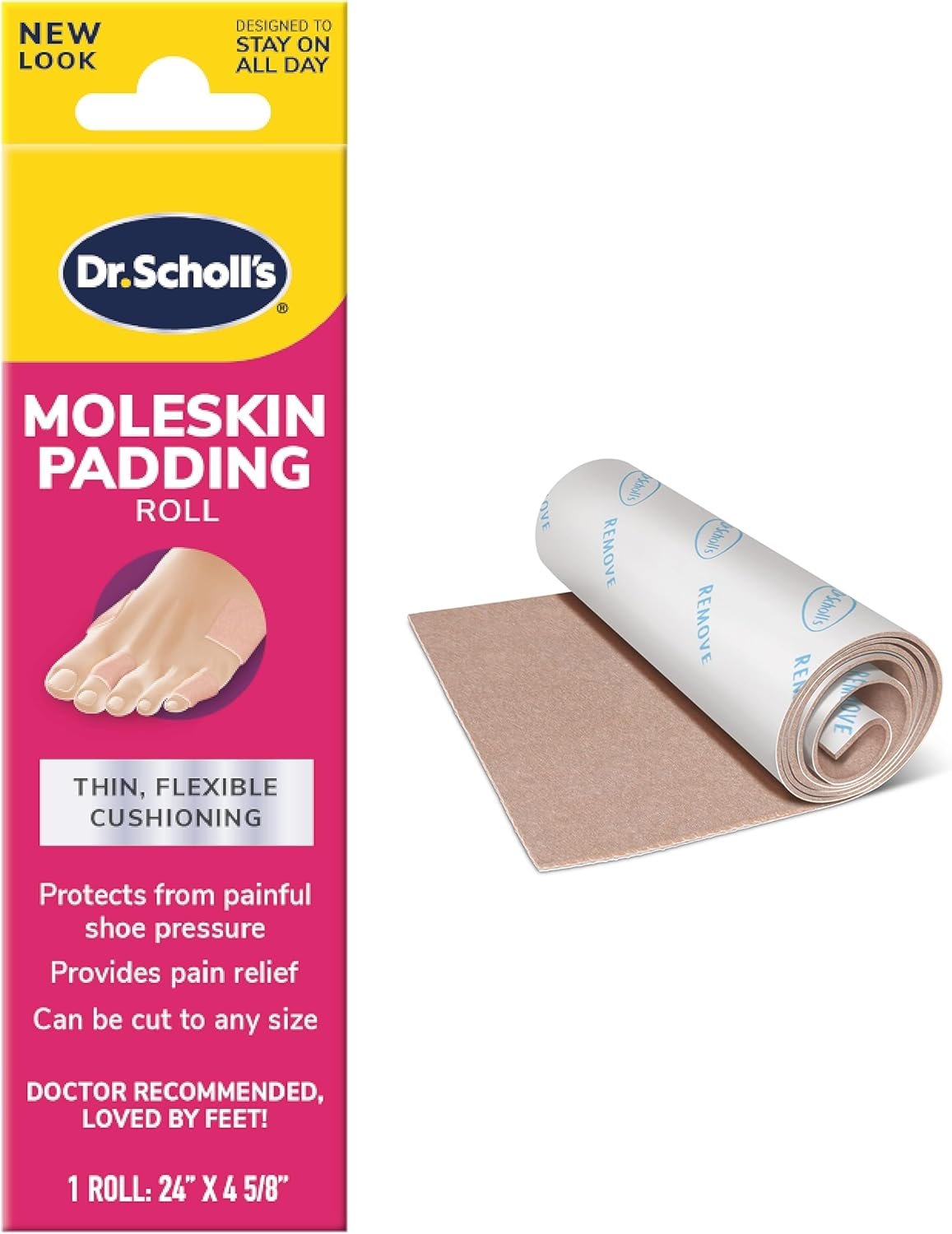 Dr. Scholl's Moleskin Padding for Pain Relief
