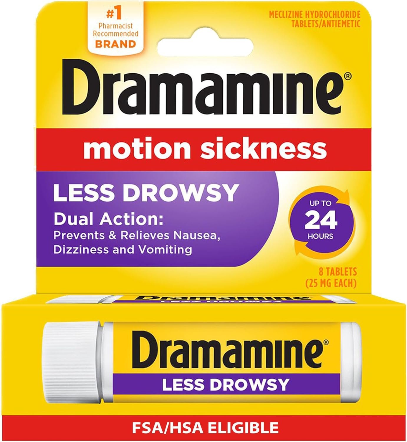 Dramamine Motion Sickness Relief Travel Vial