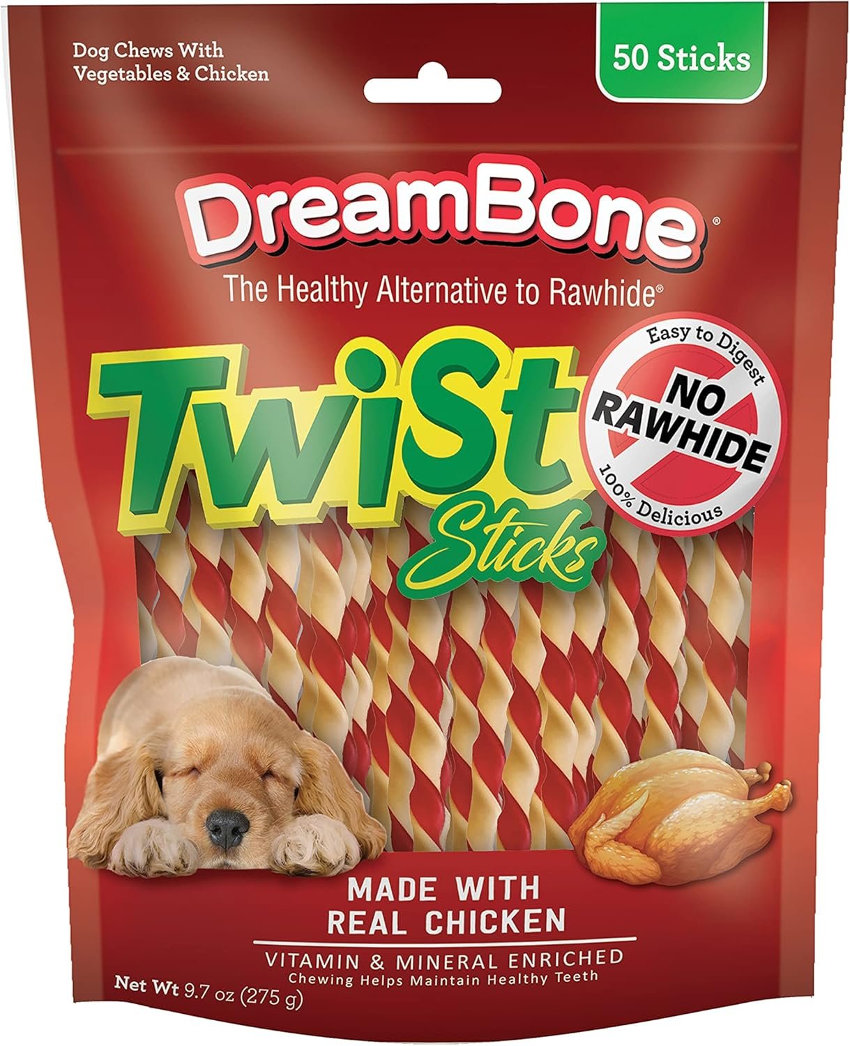 DreamBone Twist Sticks - Delicious Rawhide-Free Chews
