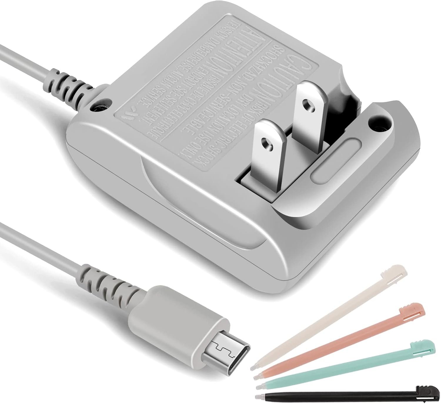 Essential DS Lite Charger Kit with Stylus Pens