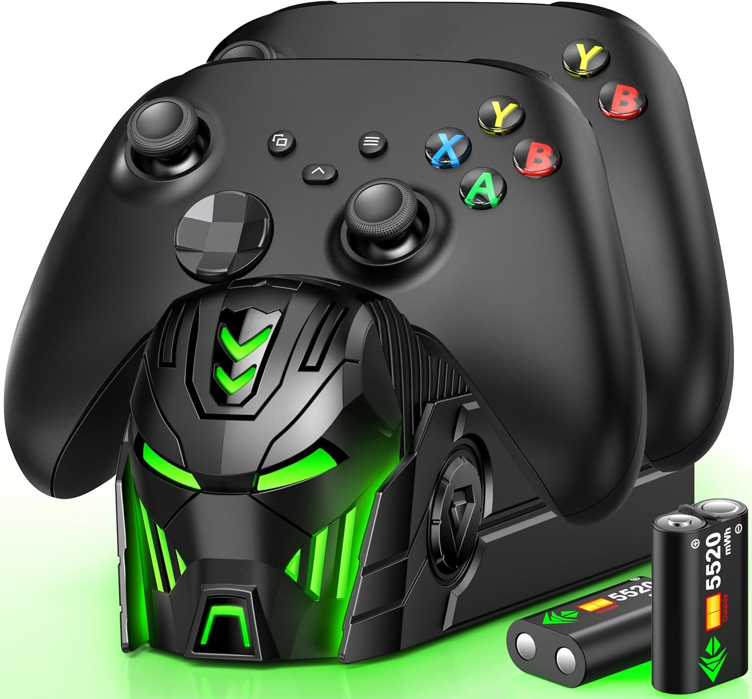 Dual-Charging Xbox Station with Extended-Life Batteries