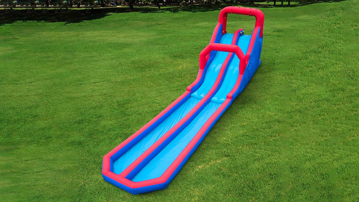 Dual Splash Inflatable Racing Water Slide