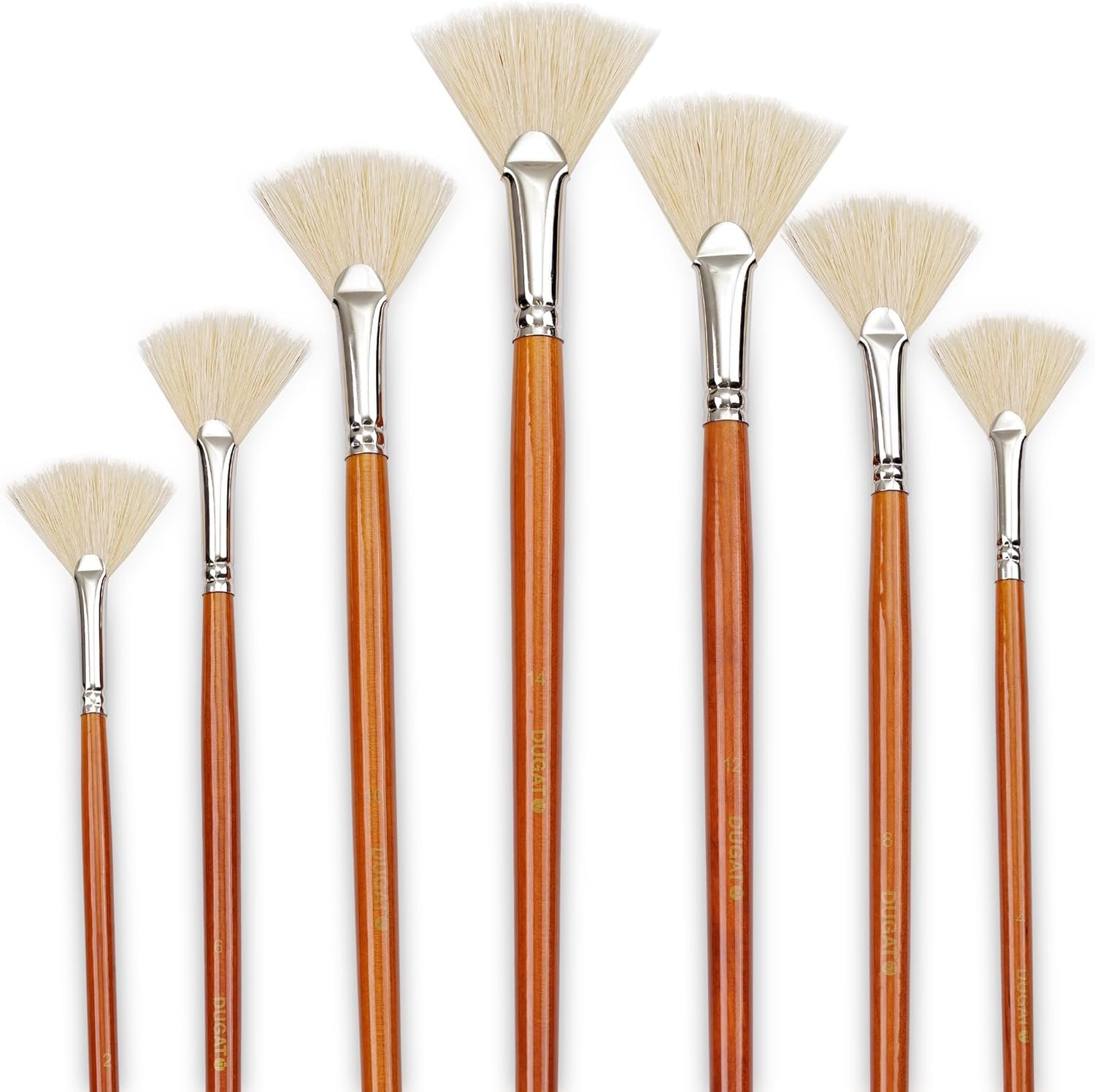 DUGATO Artist Fan Brush Set - 7 Premium Brushes
