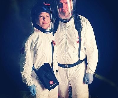 DuPont Medical Grade Hazmat Suit