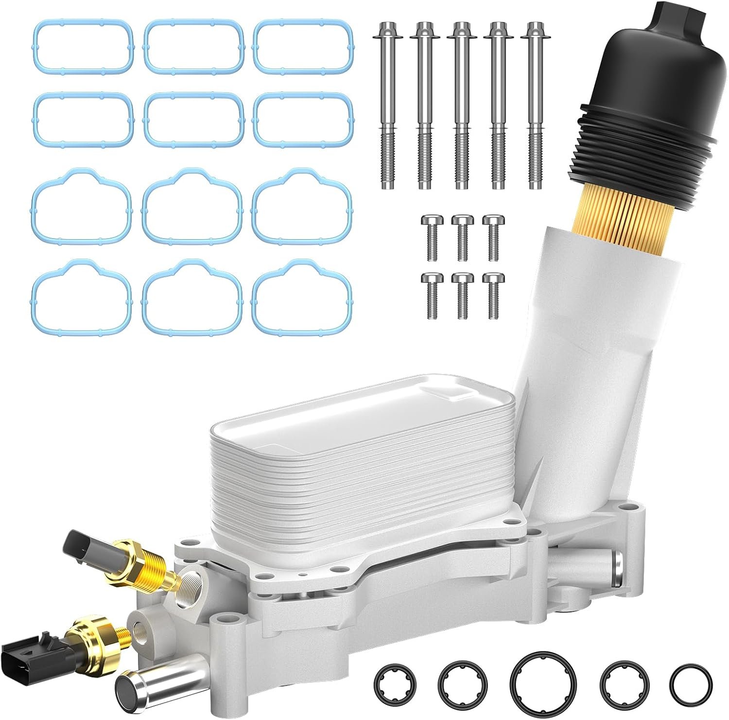 Durable Aluminum Oil Filter Housing Kit - Prevents Engine Leaks