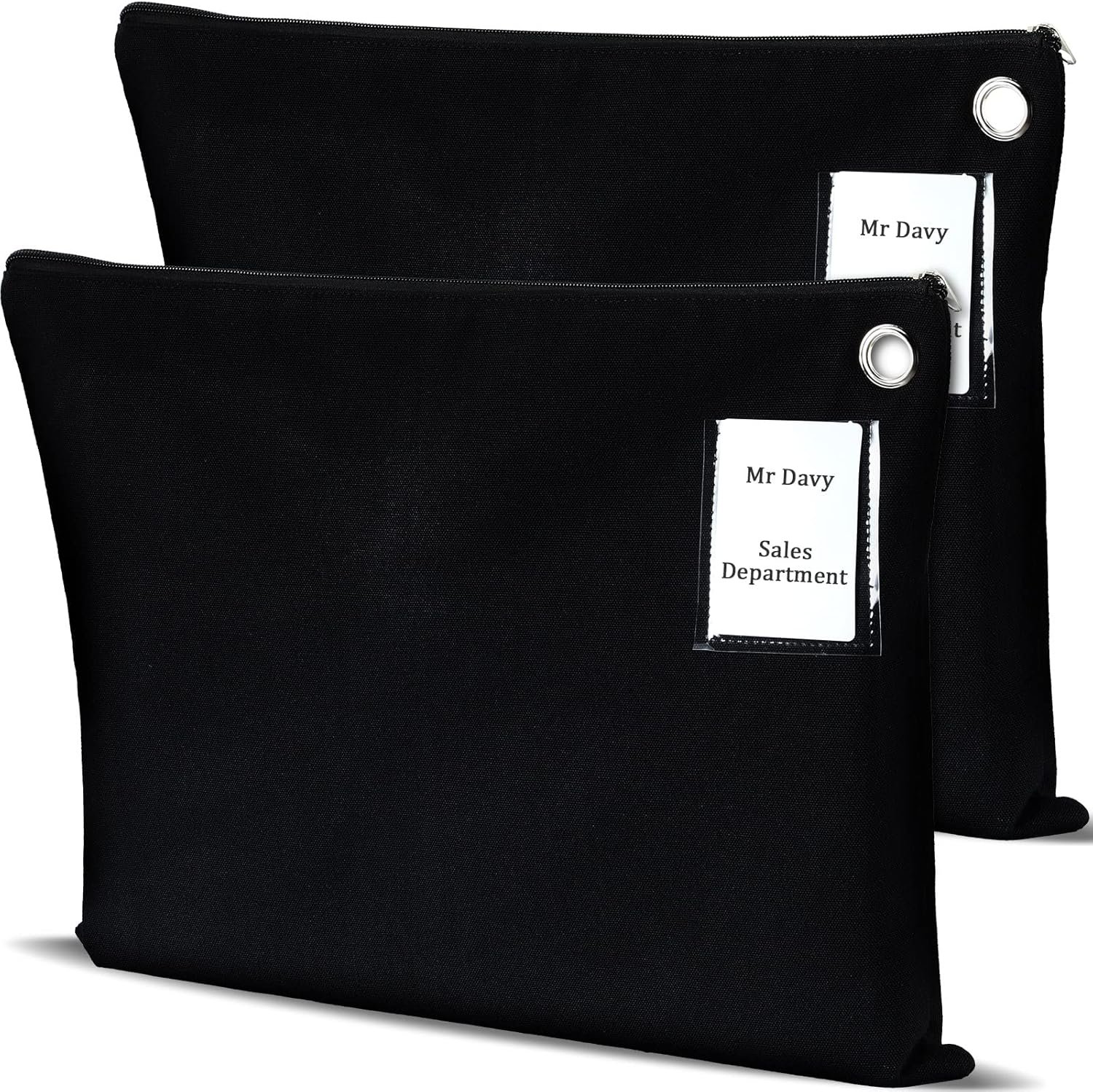Durable Canvas Interoffice Mail Sacks - 2 Pack