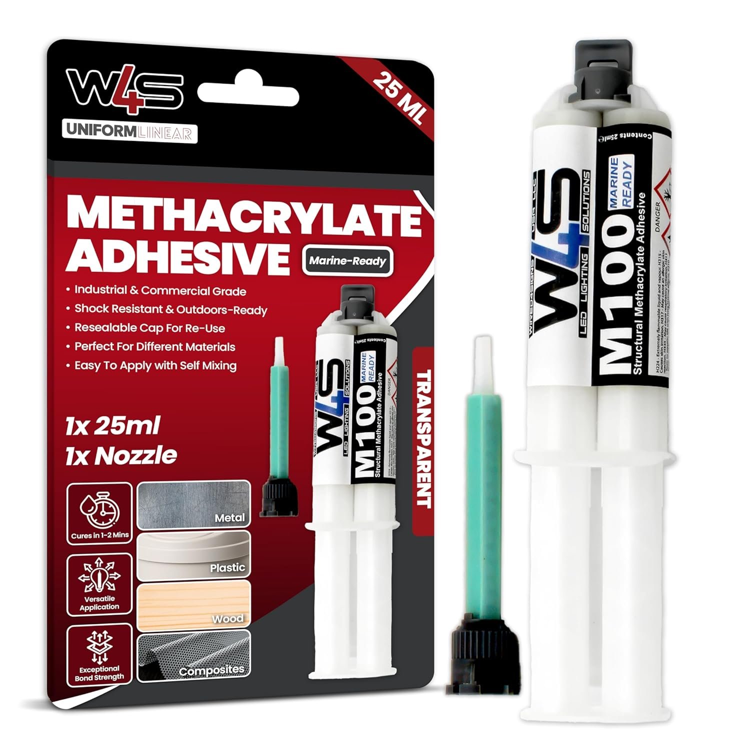 Durable High Strength Fast Curing Adhesive for All Surfaces