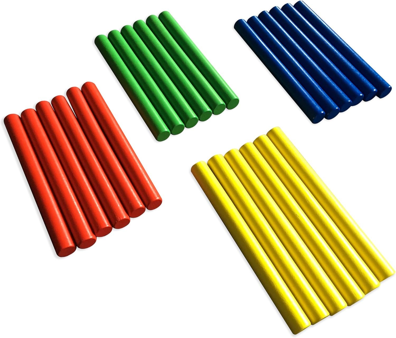 Durable Musical Rhythm Sticks - 24 Colorful Set for Kids