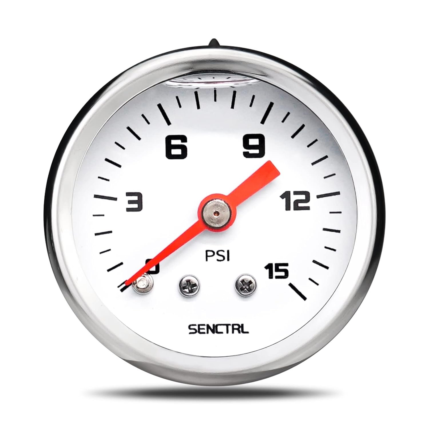 Durable SENCTRL 0-15 Psi Fuel Pressure Gauge