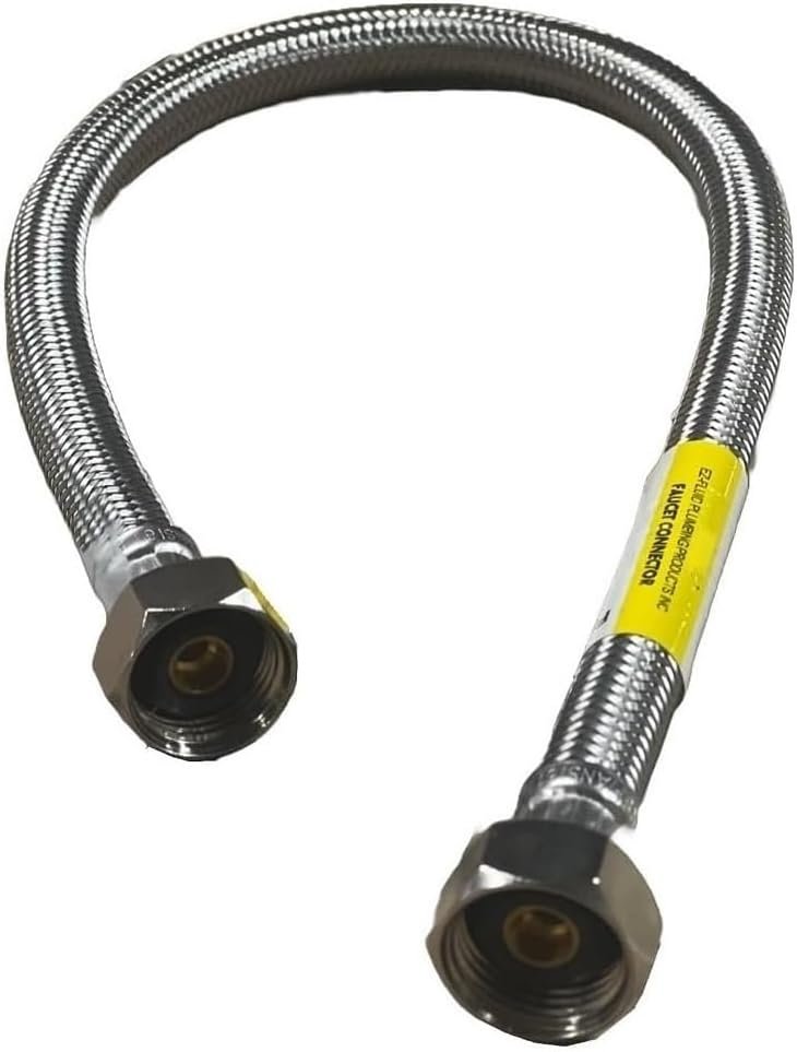 Durable Stainless Steel Faucet Supply Line - 16-Inch Connector