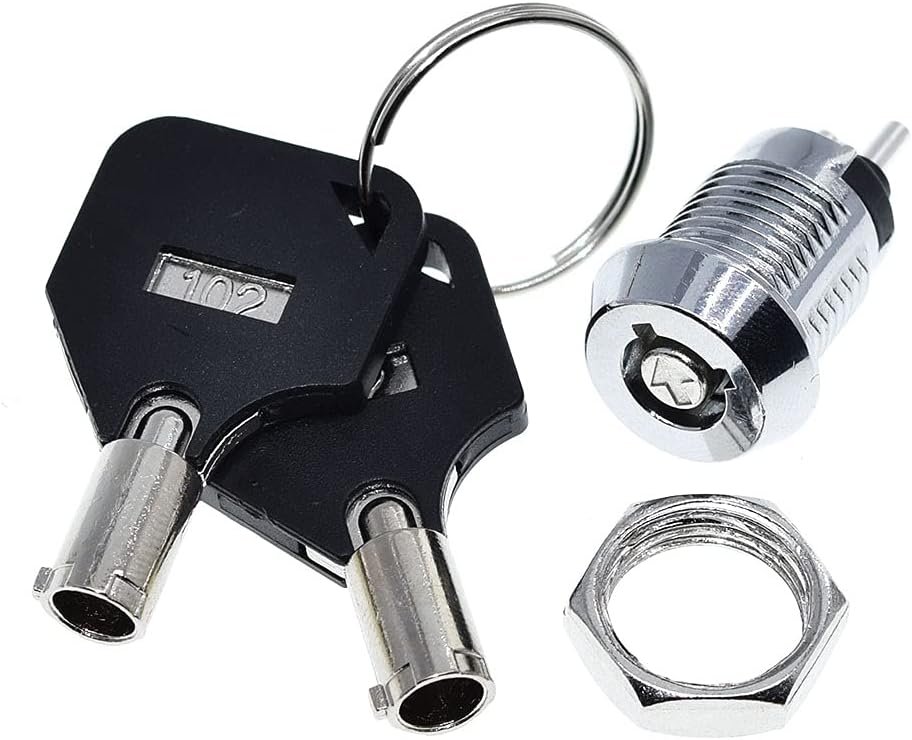 Durable Stainless Steel Key Lock with 2 Keys