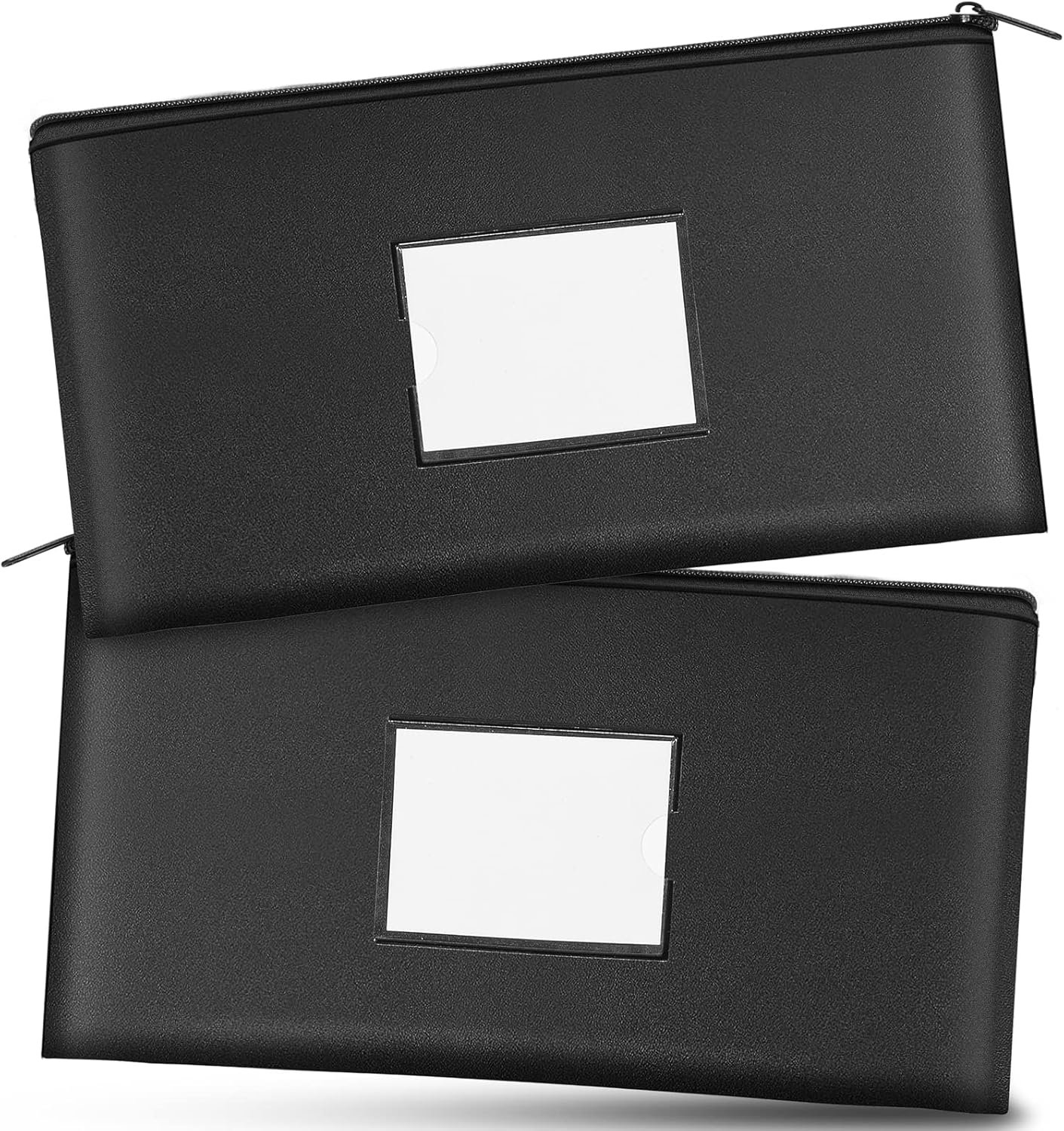 Durable Zippered Security Bank Bags - 2 Pack