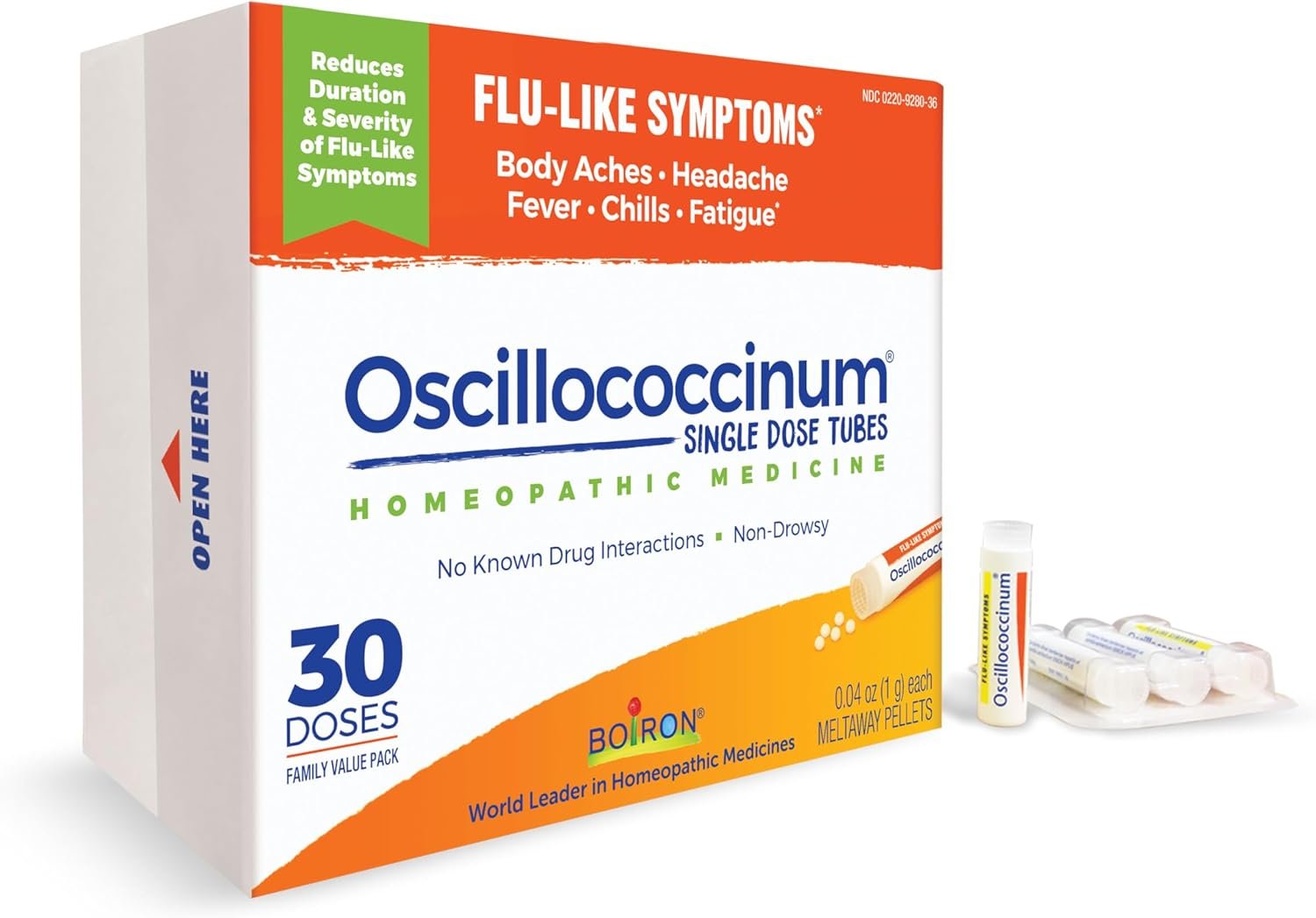 Ease Flu Aches & Chills Fast: Boiron Oscillococcinum 30 Doses