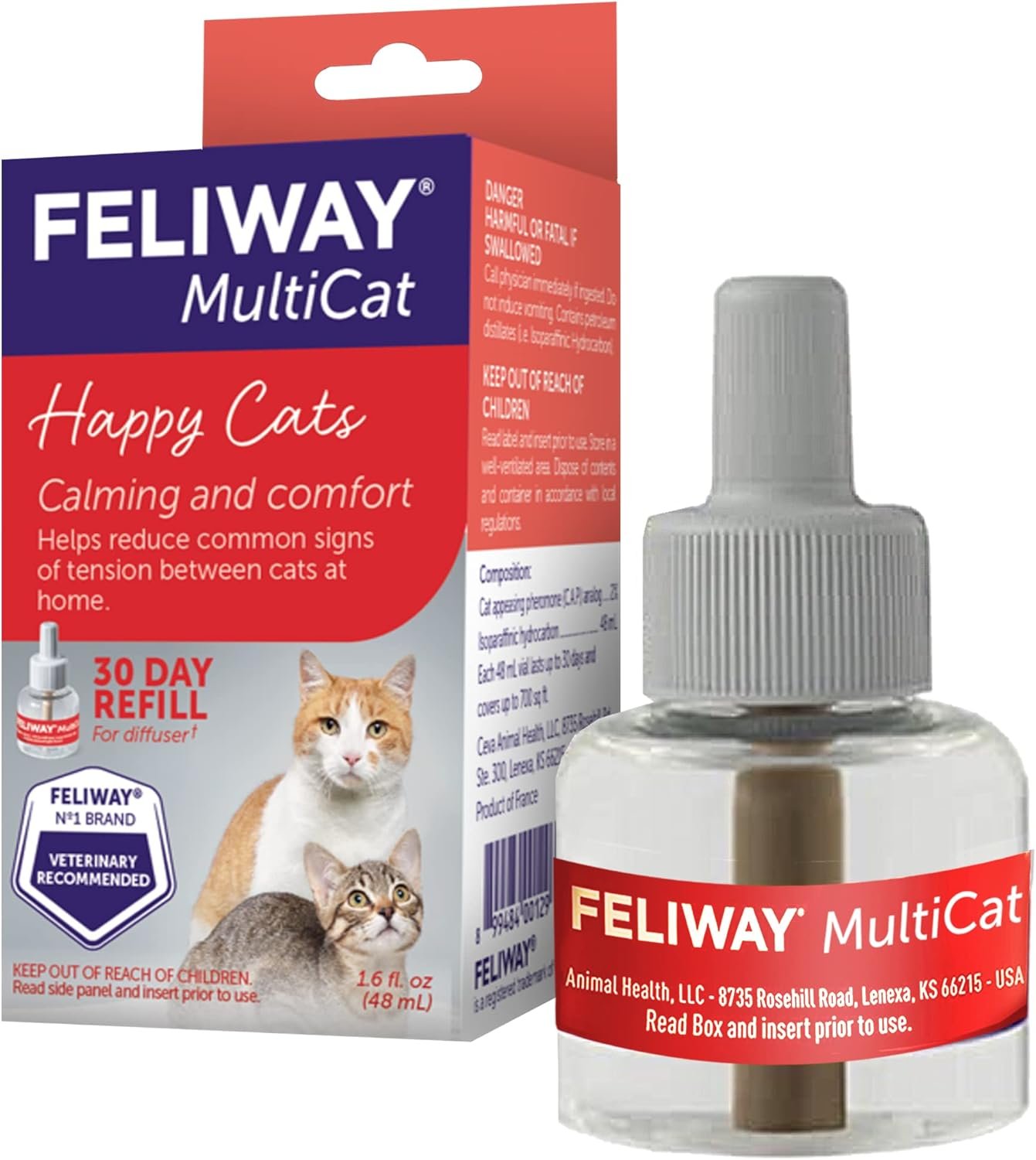 Ease Multi-Cat Tension with FELIWAY Refill