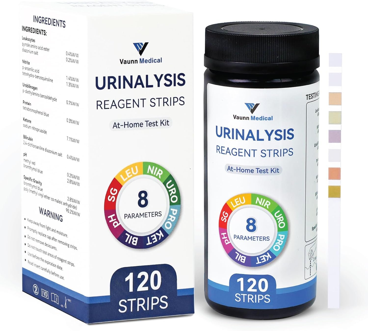 Easy At-Home UTI Detection with 8-in-1 Urine Strips