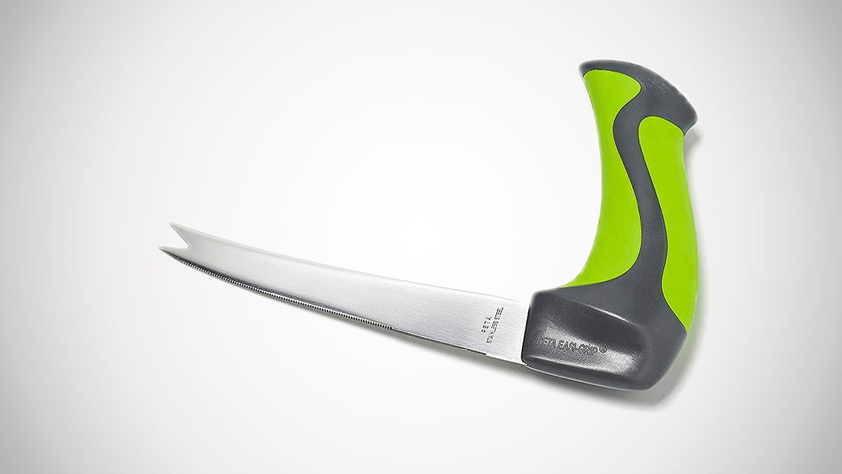 Easy-Grip Right Angle Kitchen Knife