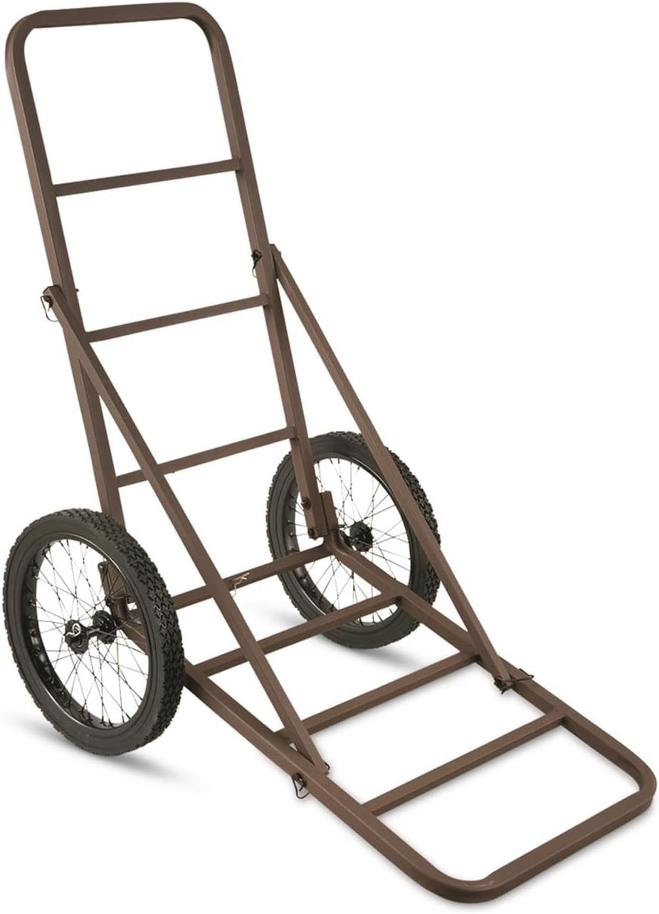Effortless Game Transport: Heavy-Duty Deer Cart with Big Wheels