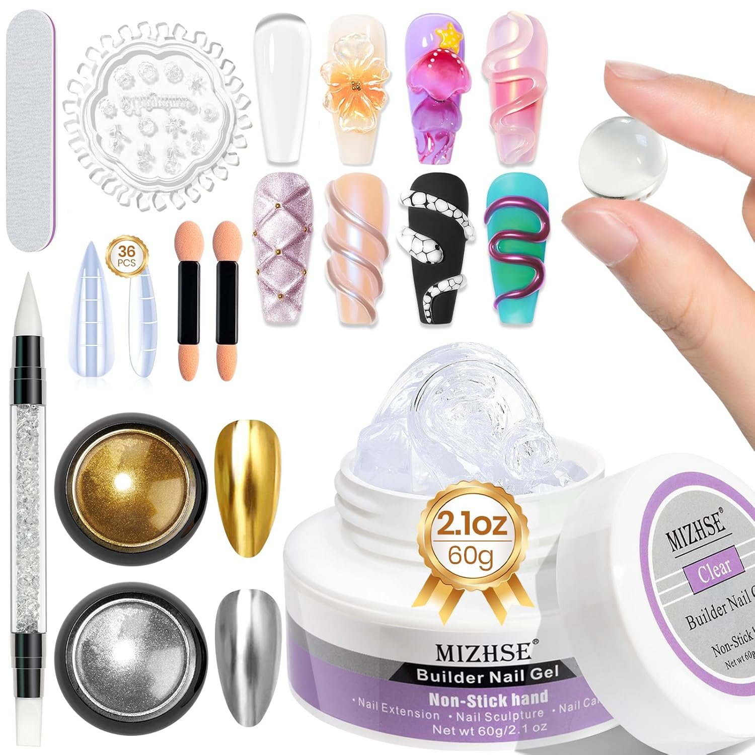 Effortless Nail Art With MIZHSE Builder Gel