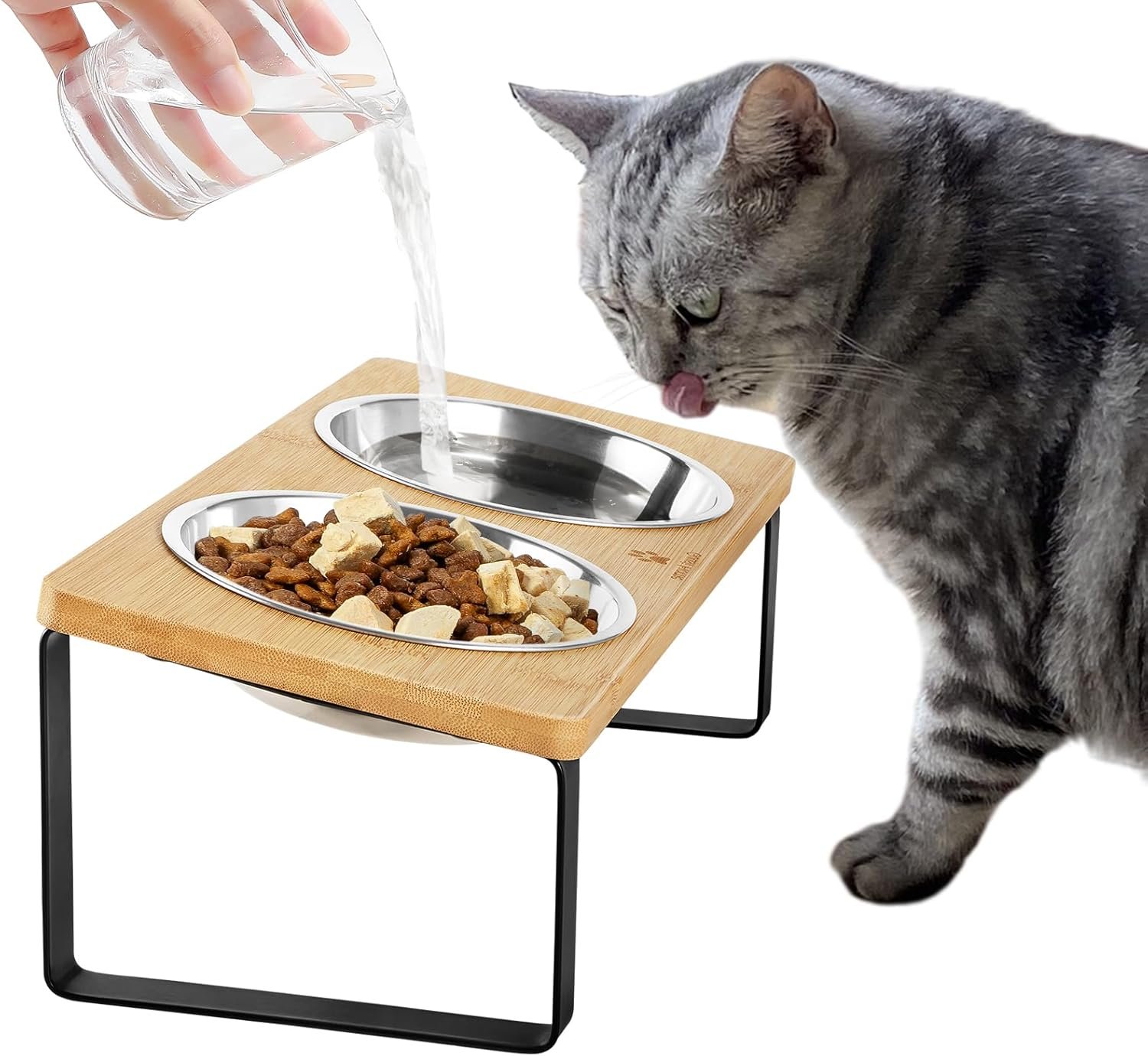 Elevated Cat Feeder - Anti-Vomition & Whisker Relief