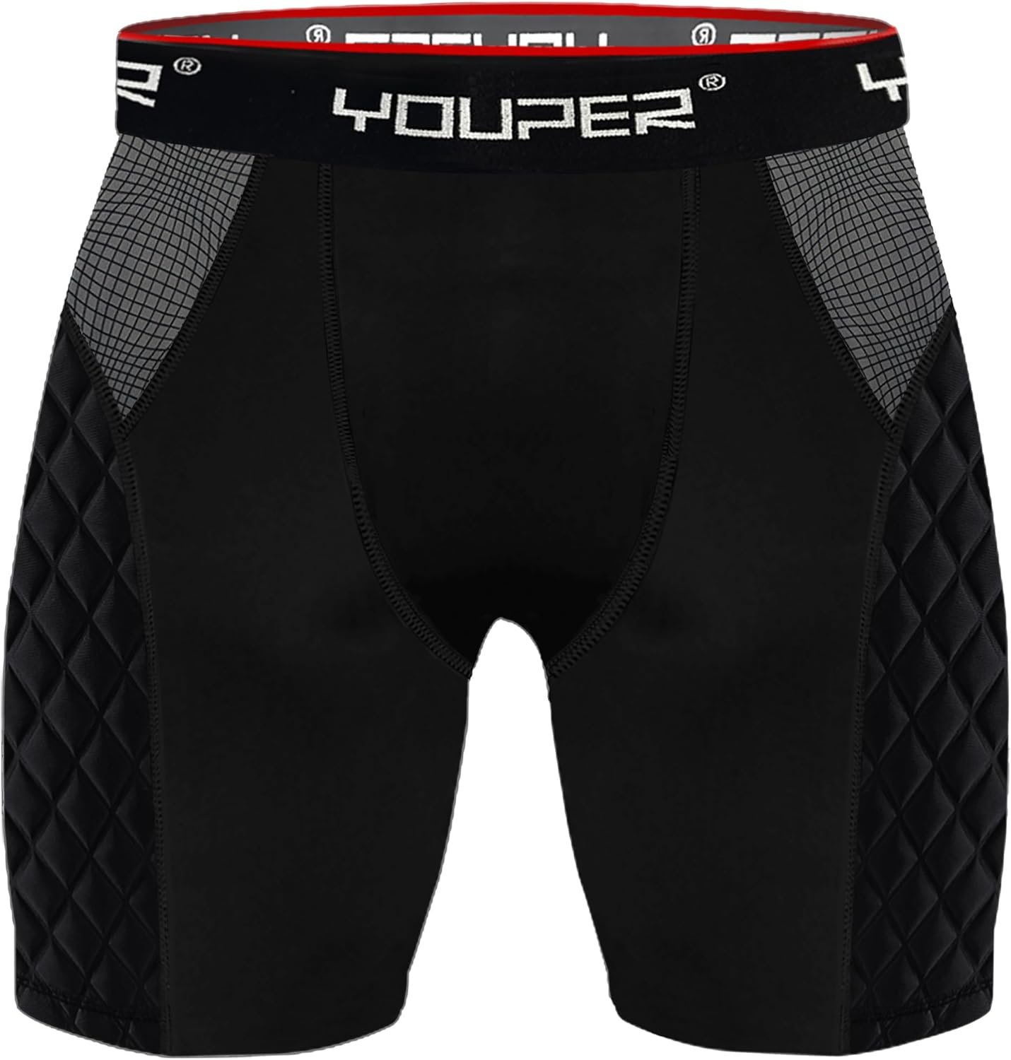Elite Padded Compression Shorts with Cup Pocket for Baseball & Football
