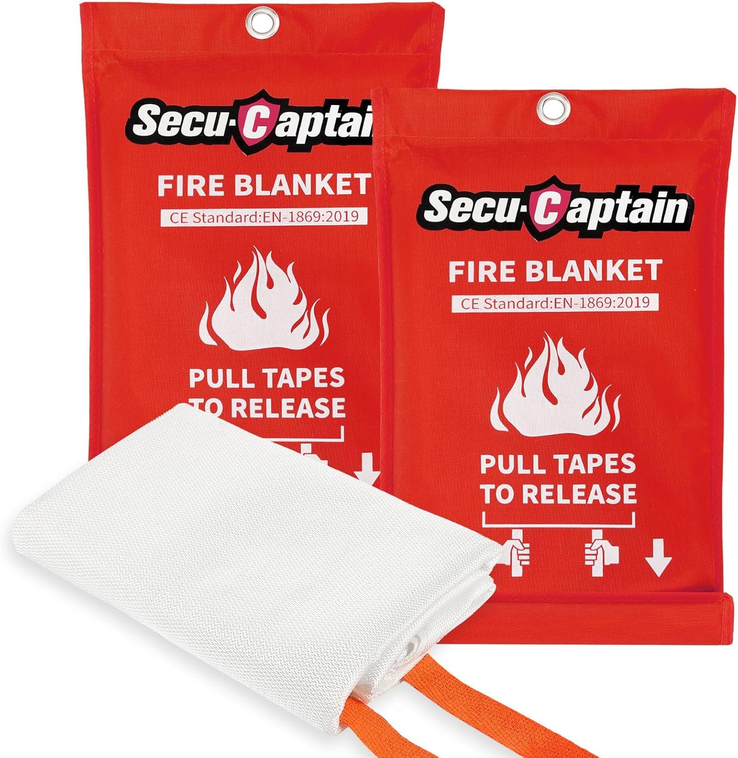 Smother Fires Fast: 2-Pack 40x40 Fire Blankets