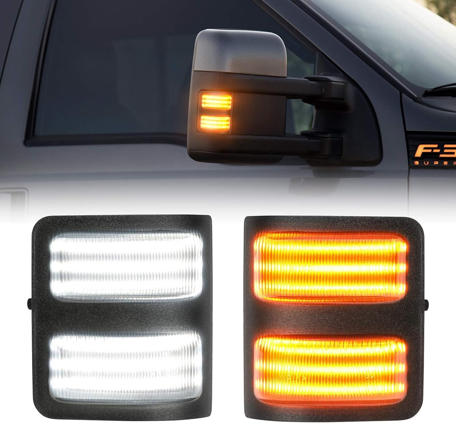 Enhanced Visibility LED Side Mirror Lights for Ford Super Duty
