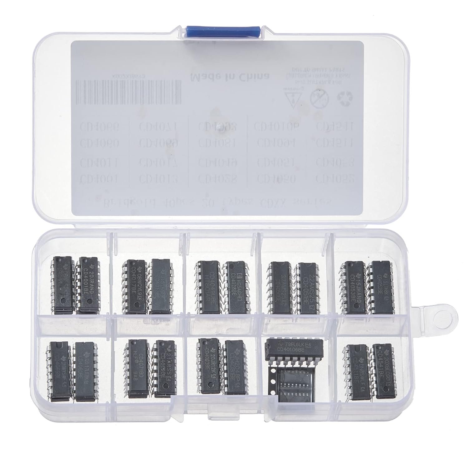 Essential 40-Piece CD4000 CMOS IC Kit for Makers