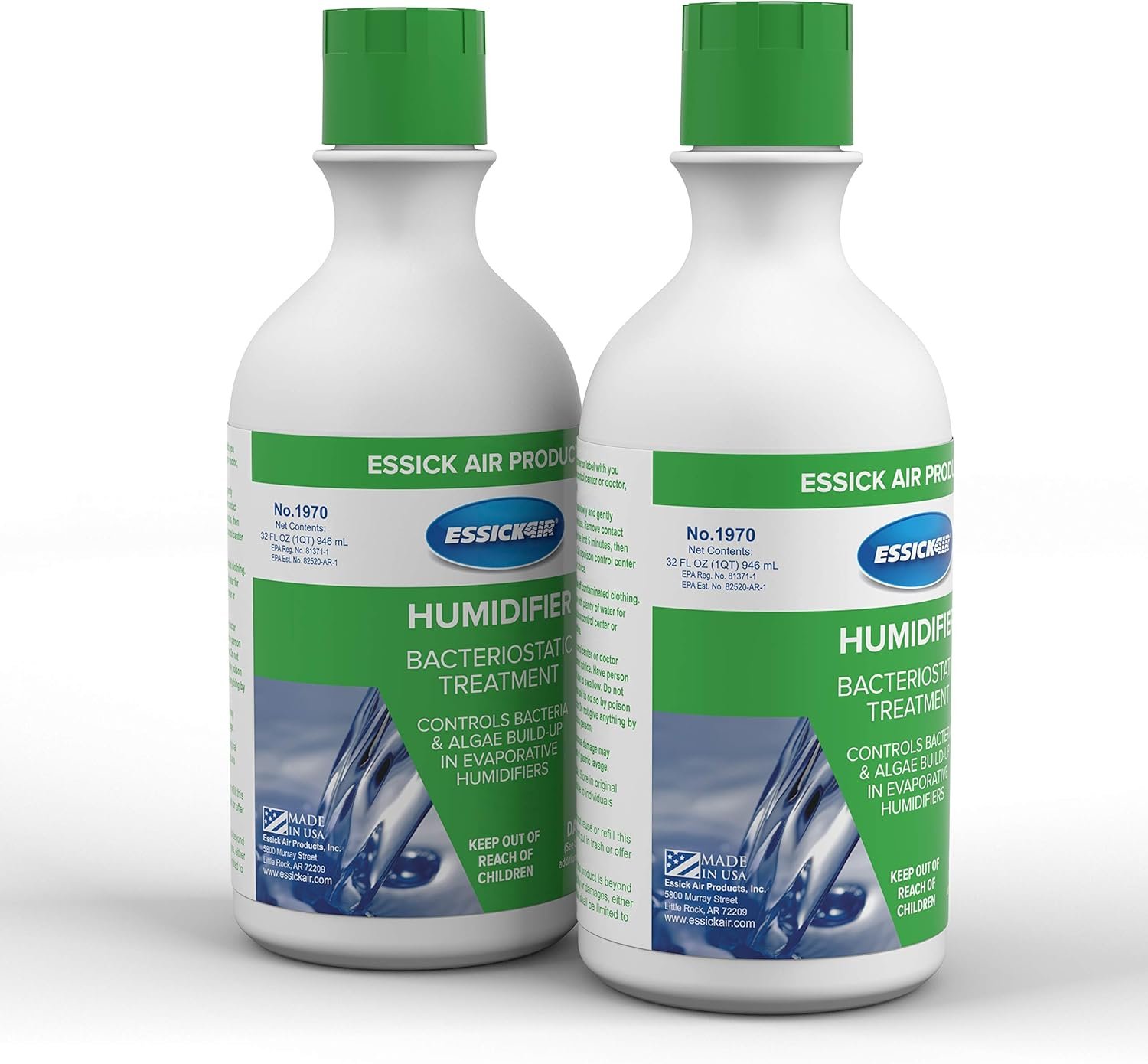 2-Pack Fresh Air Humidifiers with Bacteriostatic Protection