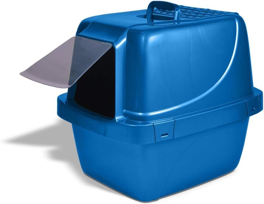 Extra Large Scoop-Free Cat Litter Box with Odor Control