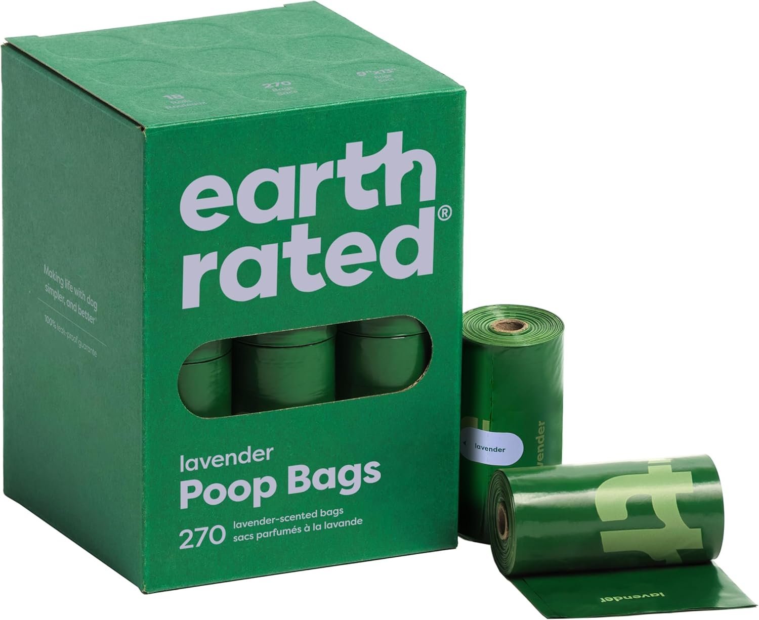 Extra-Thick Leakproof Lavender Dog Poop Bags - 270 Count