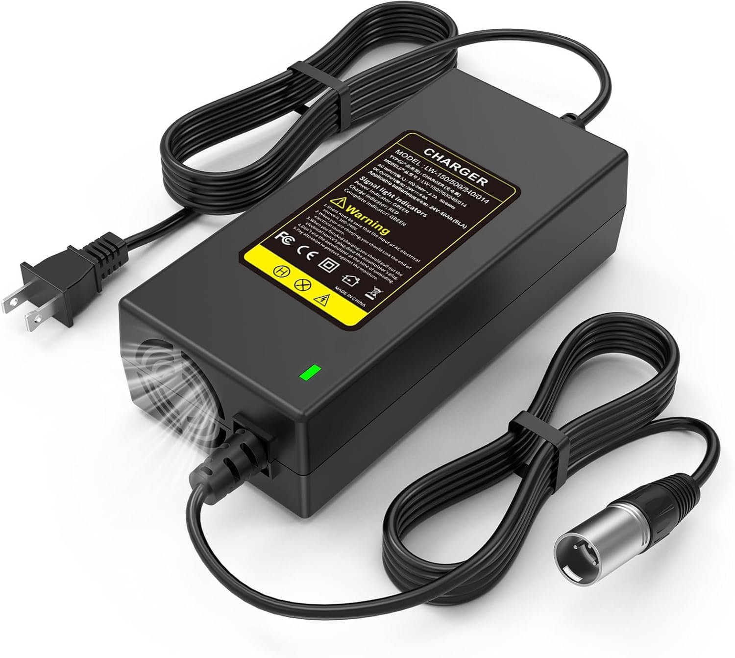 Fast 24V 5A Power Chair Charger - Universal Scooter Battery