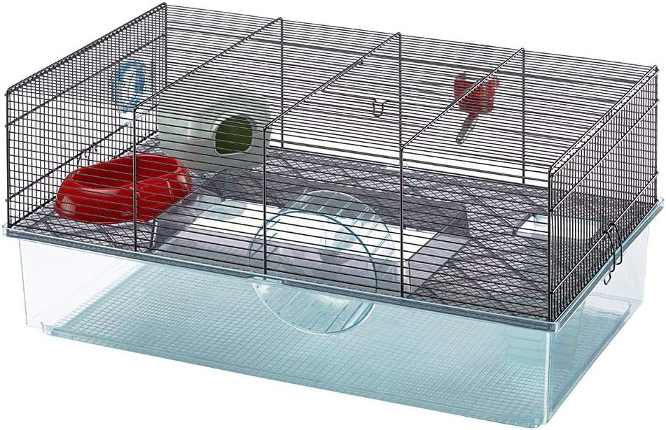Spacious Two-Story Hamster Home with Complete Starter Kit