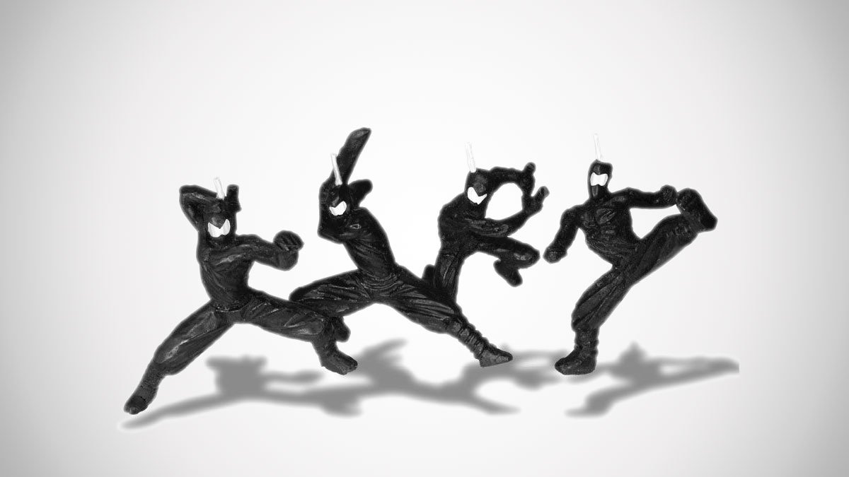 Fighting Ninja Birthday Candles