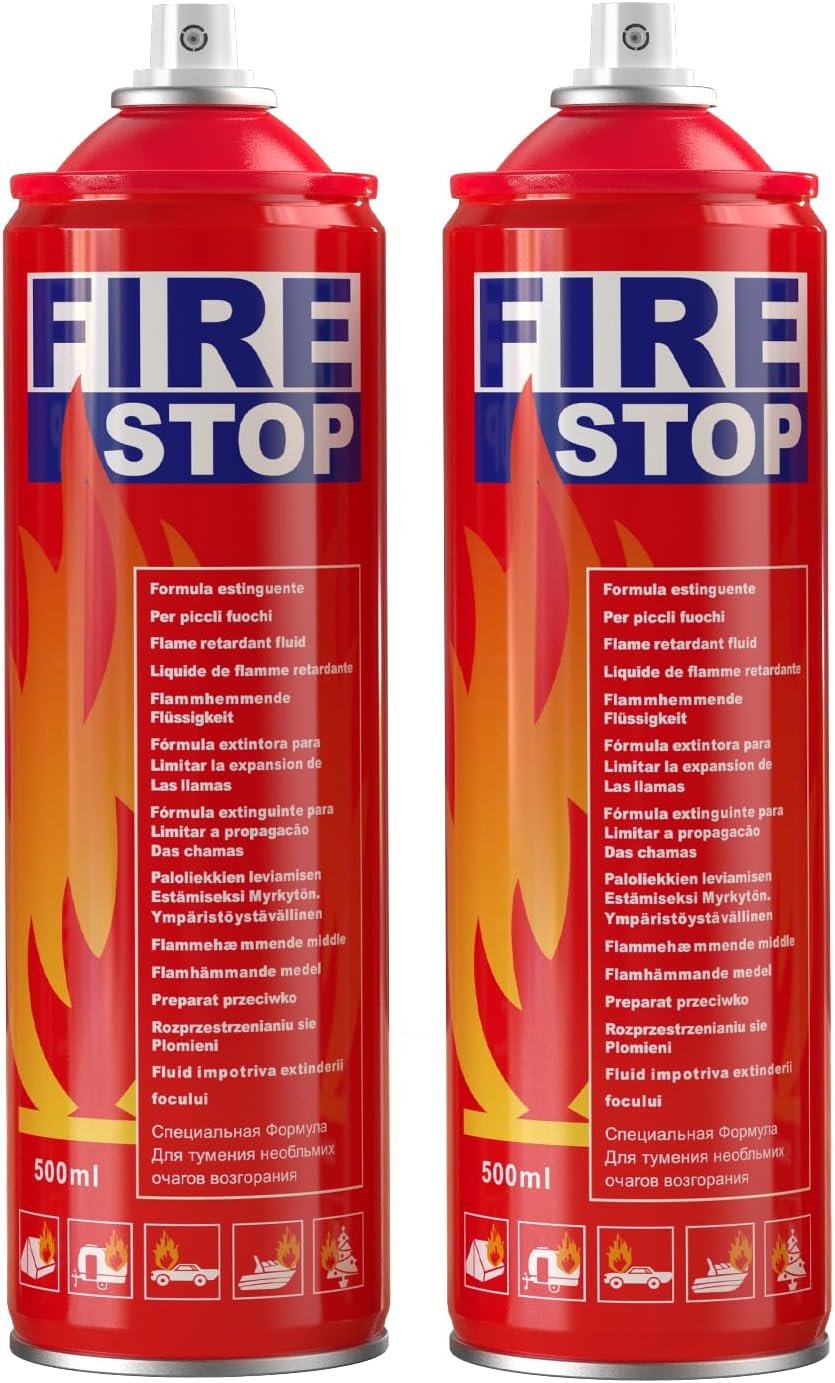 Stay Safe with a Compact Fire Extinguisher 2-Pack