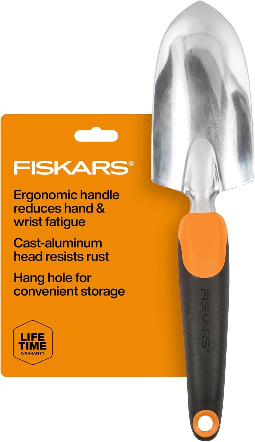 Fiskars Ergo Garden Trowel - Heavy Duty Gardening Tool